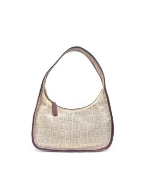 Authentic GIVENCHY Mini Cloth x Leather Trim Hand Bag